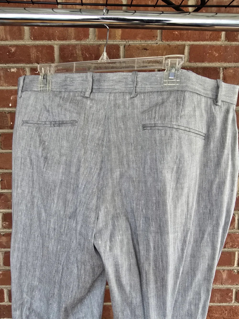 Alfani Men's Light Gray Linen-Blend Suit